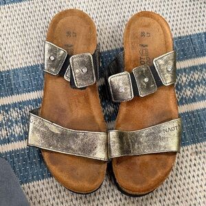 Naot Metallic Sandals